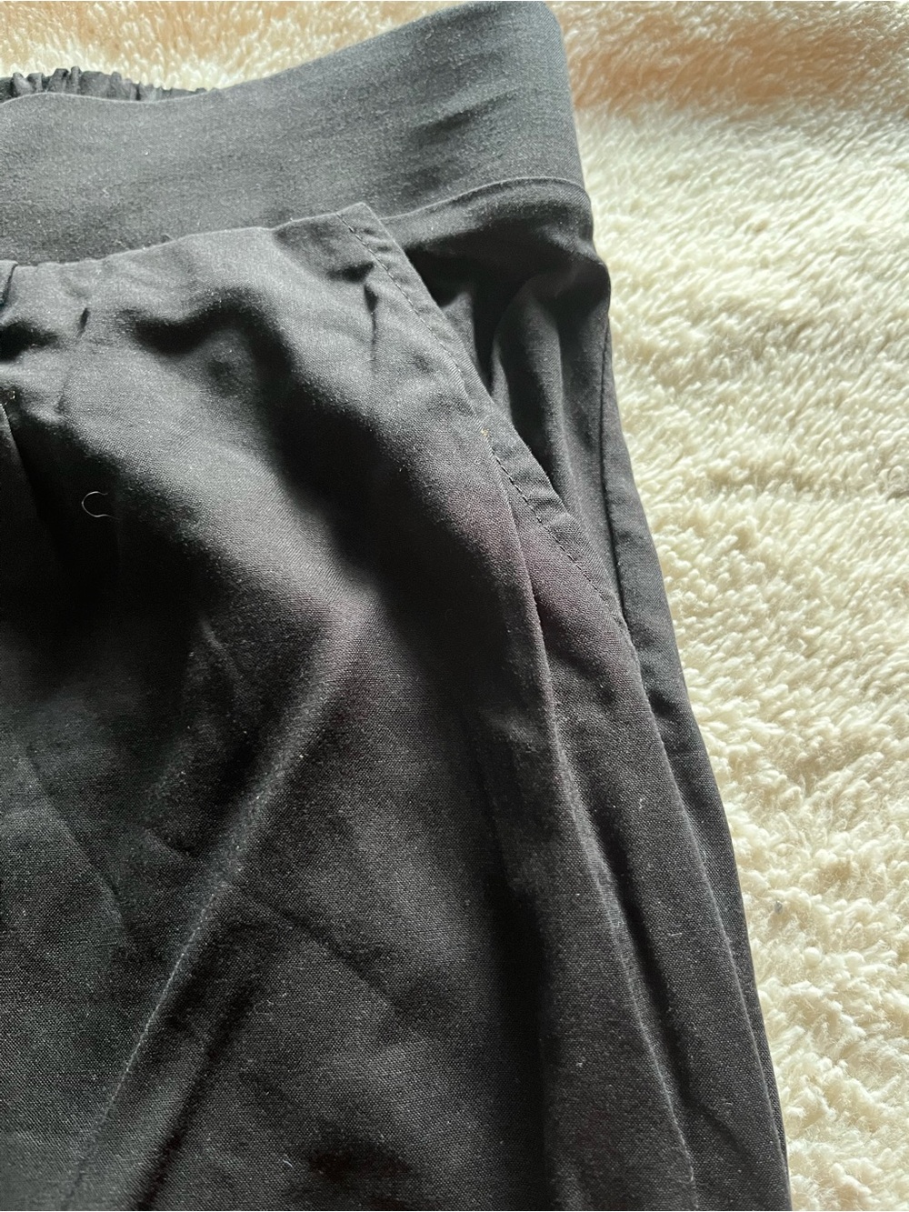 torrid Black Wide-Leg Lounge Joggers - Picture 4 of 5